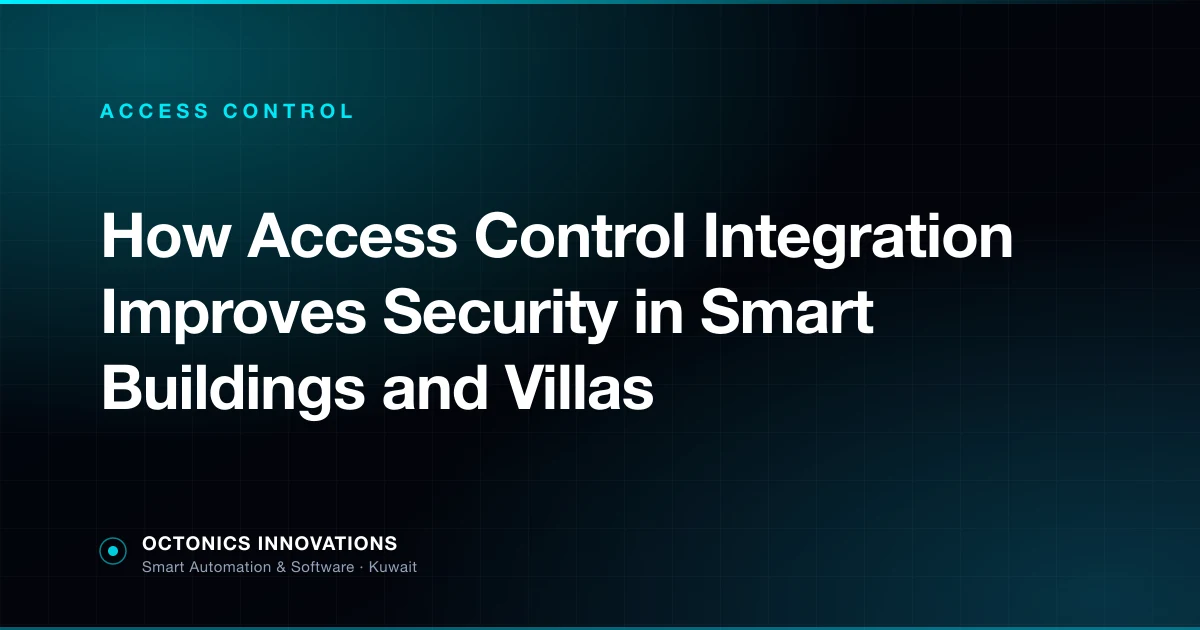 Integrated access control and CCTV monitoring dashboard for a smart building in Kuwait