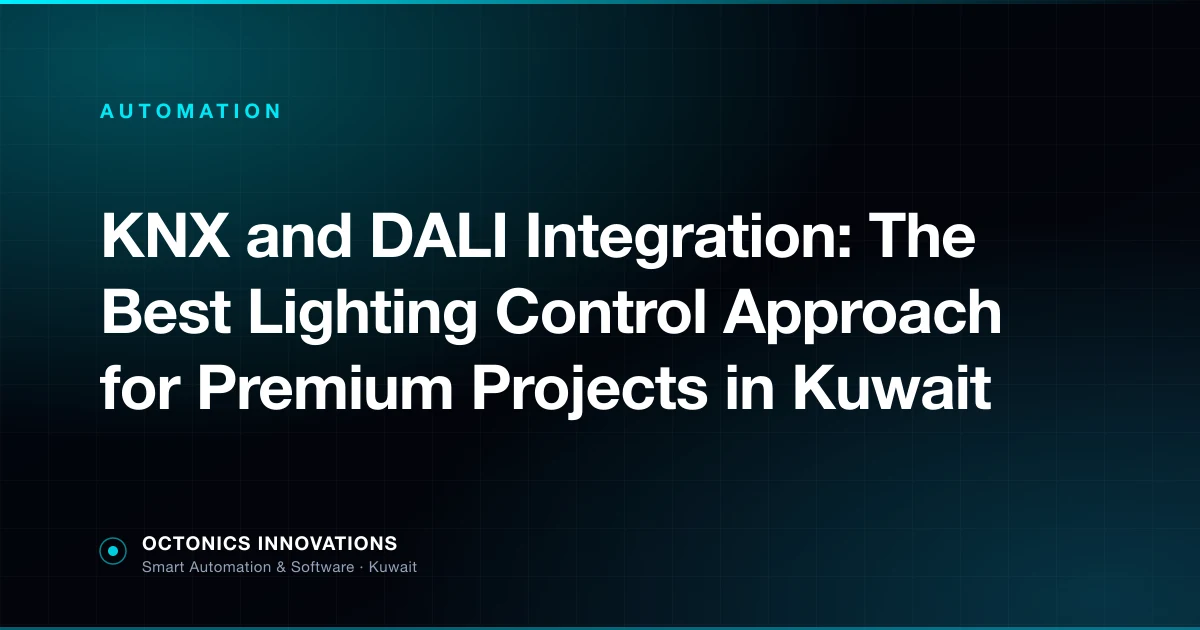 KNX-DALI gateway connecting building automation with professional lighting control