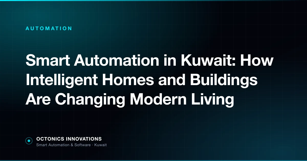 Modern smart home automation system in a Kuwait villa