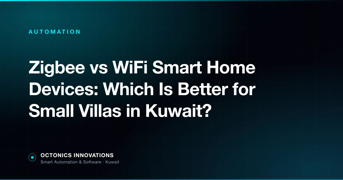 Zigbee hub and WiFi smart devices side by side showing wireless smart home options