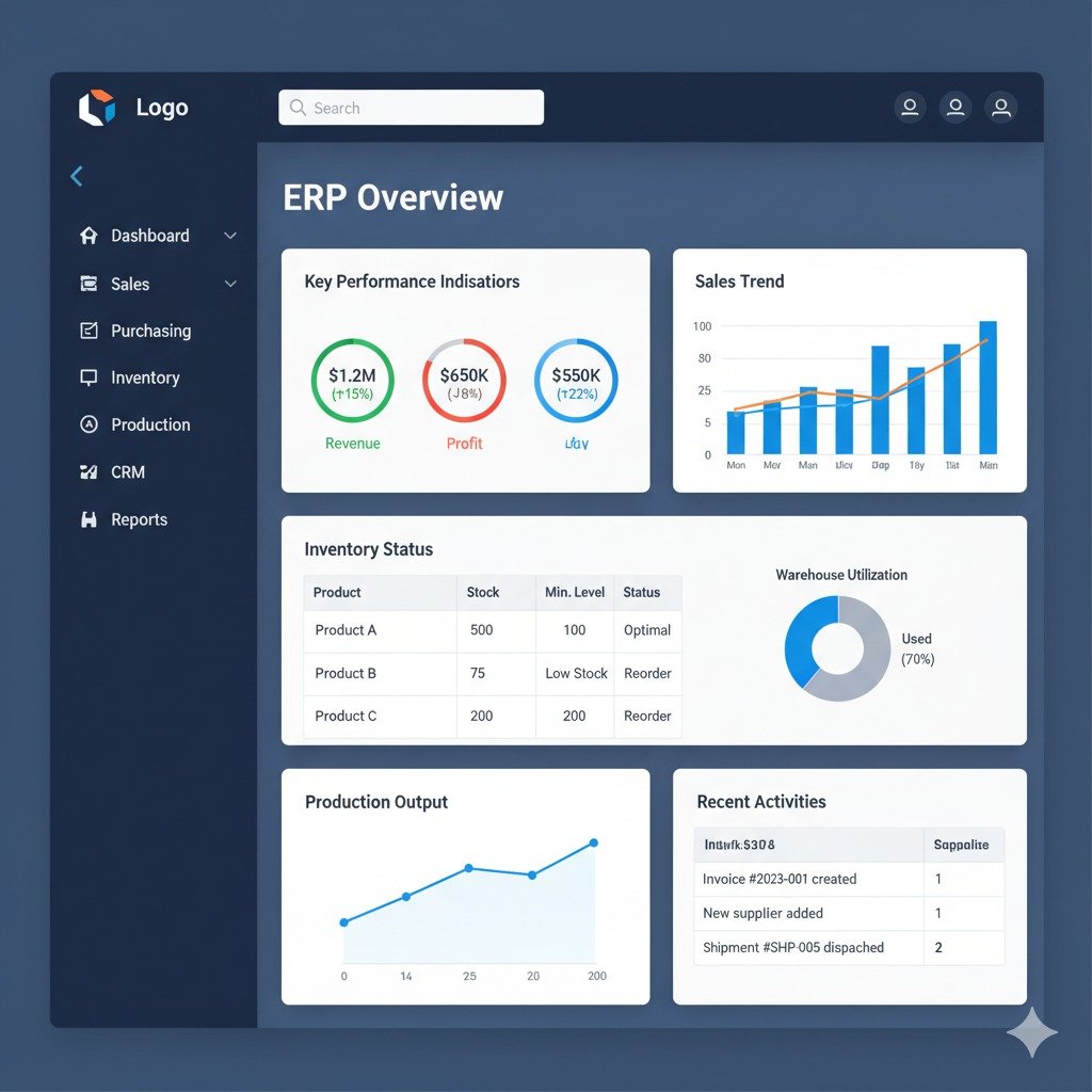 Manter ERP Dashboard
