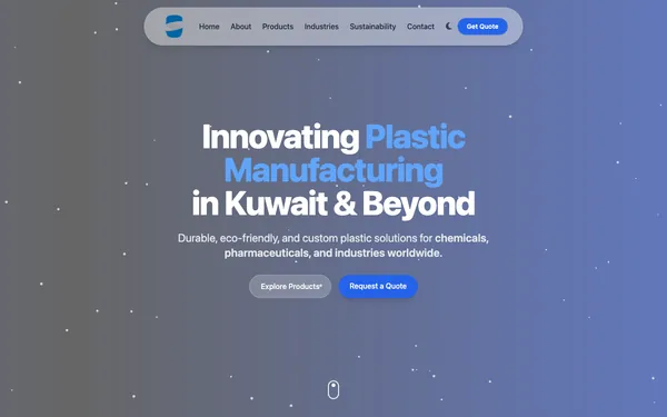 Screenshot of the Al Sanea Plastic Products website built by Octonics
